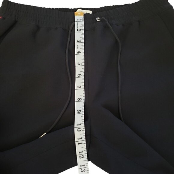 Wilfred Buffon Black Crepe Jogger Pants With Side Stripes RARE - Picture 13 of 13